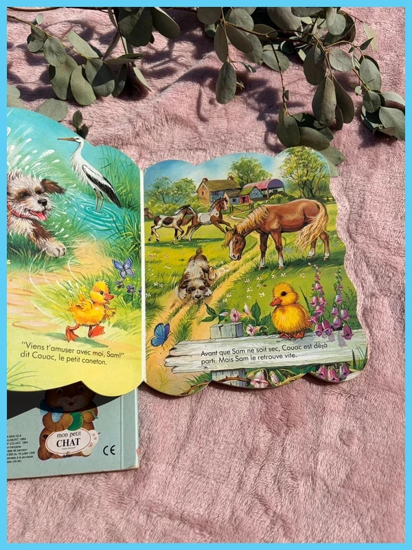Lote de 2 libros juveniles vintage Mi gatito & El cachorro y el patito <3 – photo 3